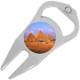 NewCharms Pyramids Giza Egypt Golf Ball Marker Divot Repair Tool Bottle Opener