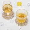 ABenkle 8 Pcs Drink Coasters with Holder, Cotton Woven Absorbent