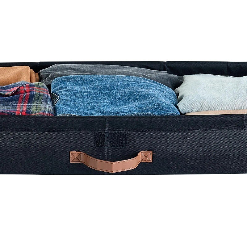 Clear Lid Underbed Container 7.3 Inch Rolling Shoe Organizer 36.0