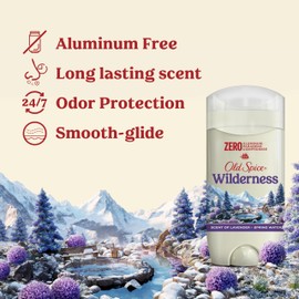 Old Spice Men's Deodorant Aluminum-Free Wilderness with Lavender, 3oz (Pack of 3)