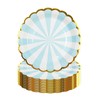 DHAIQC 50 Pcs Blue Party Paper Plates 7-Inch, Disposable Paper