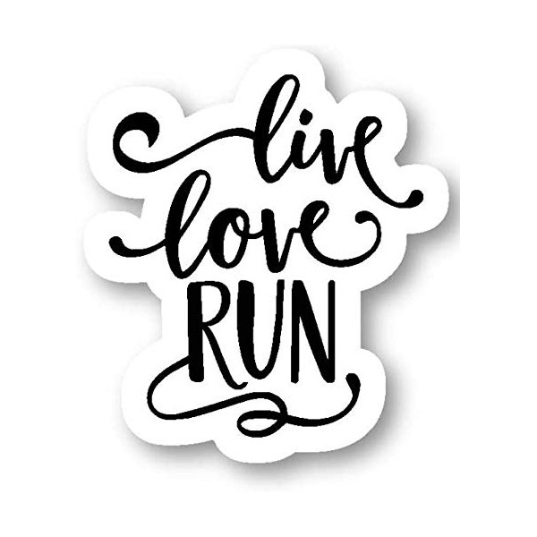 Live Love Run - Inspirational Quote stickers Window Truck Car
