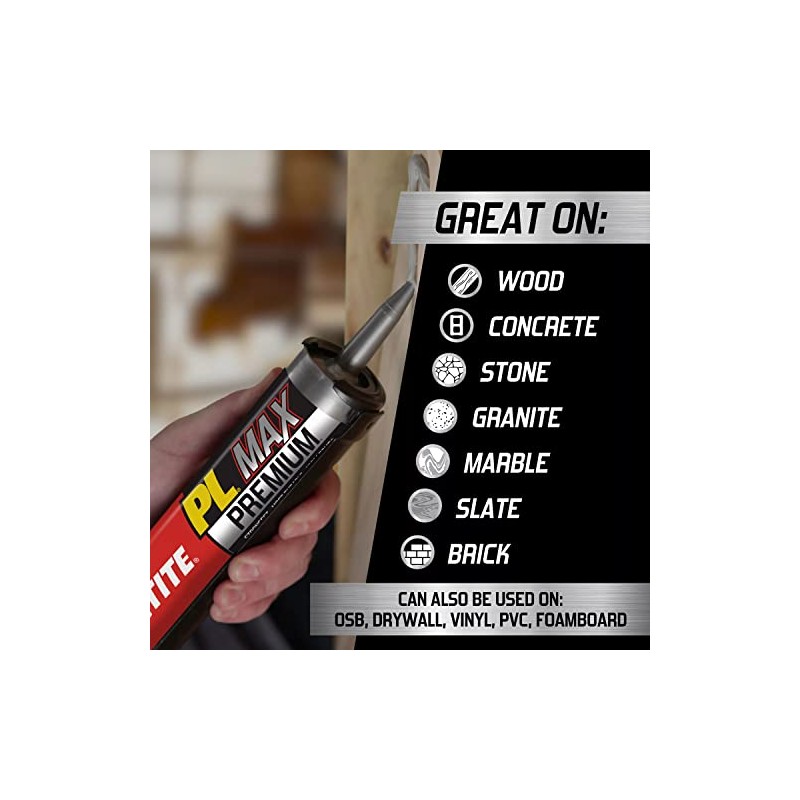 Loctite PL Premium Max Construction Adhesive, 9 fl oz Cartridge,
