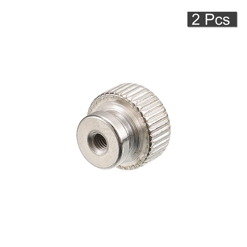 sourcing map Knurled Thumb Nuts, 2pcs M3 x D13mm x