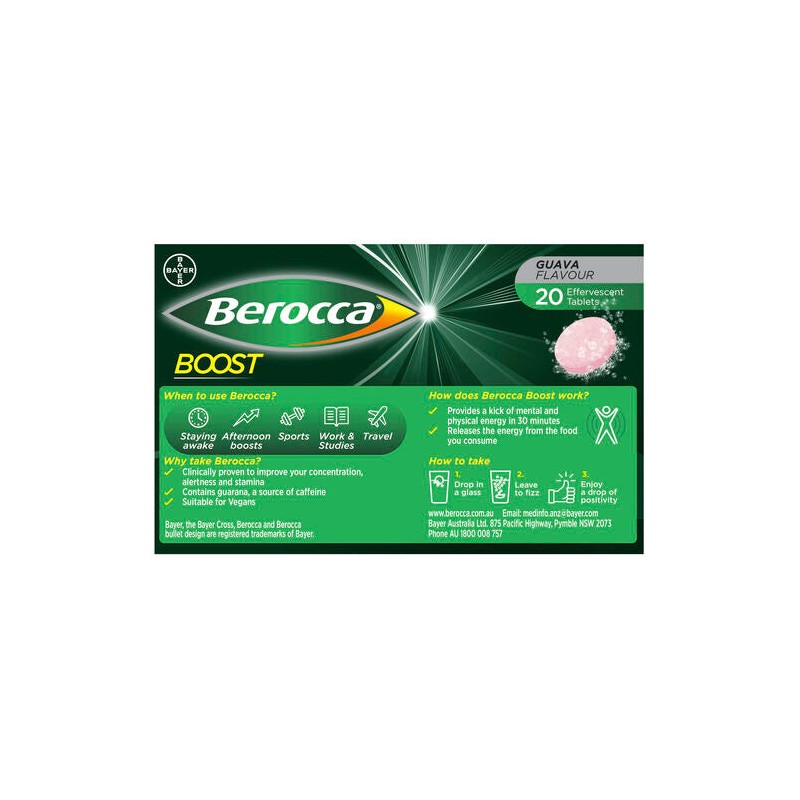 Berocca Boost Effervescent Tablets 20 Pack