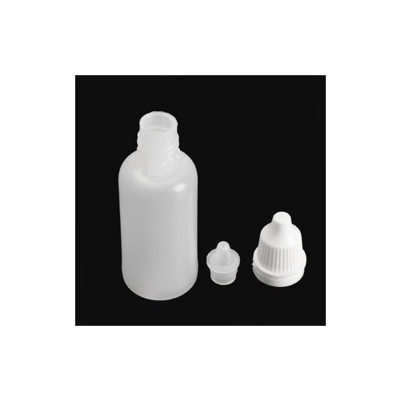 Wowlife Clear 5ml/10ml/8ml/15ml/20ml/30ml/50ml White Plastic Empty Squeezable Dropper Bottles 50