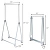 Tangkula Extendable Garment Rack, Heavy Duty Foldable Clothes Rack with