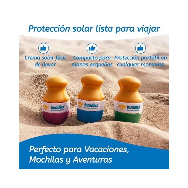 Solar Buddies Sunscreen Applicator - Full Green & Blue Duo-