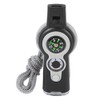 Tbest Silbato de Supervivencia con Brújula, 7 en 1 Silbato