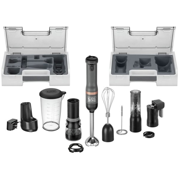 BLACK+DECKER Kitchen Wand Cordless Immersion Blender, 6 in 1 Multi