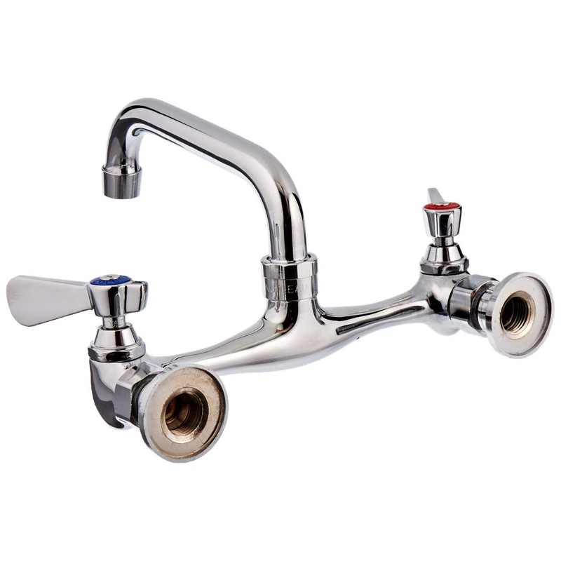 AA Faucet 8" Wall Mount Commercial Compartment Sink Faucet with