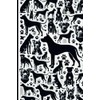 Silhouette Dog Journal – 120-Page Lined Notebook with Paw Print