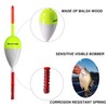 THKFISH Fishing Floats and Bobbers Balsa Wood Floats Spring Bobbers