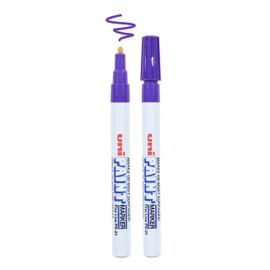 Uni-Ball Uni Paint PX-21 Oil-Based Paint Markers, Fine Line (1.2mm), Violet, 2 Count