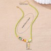 Aonklot Fish Necklace for Women Fish Charm Necklace Beaded Necklaces