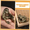 iplusmile Retro Brass Monkey Figurine Antique Monkey Statue Ornament for