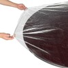 LIBERECOO Oval Clear Fitted Vinyl Tablecloth - Fits 48 x