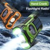 Fahgaer Hand Crank Solar Radio Portable AM/FM/Weather Radio with LED