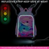 UFNDC 3PCS Dolphin Bookbag for Girls, 16" Kids Backpack with