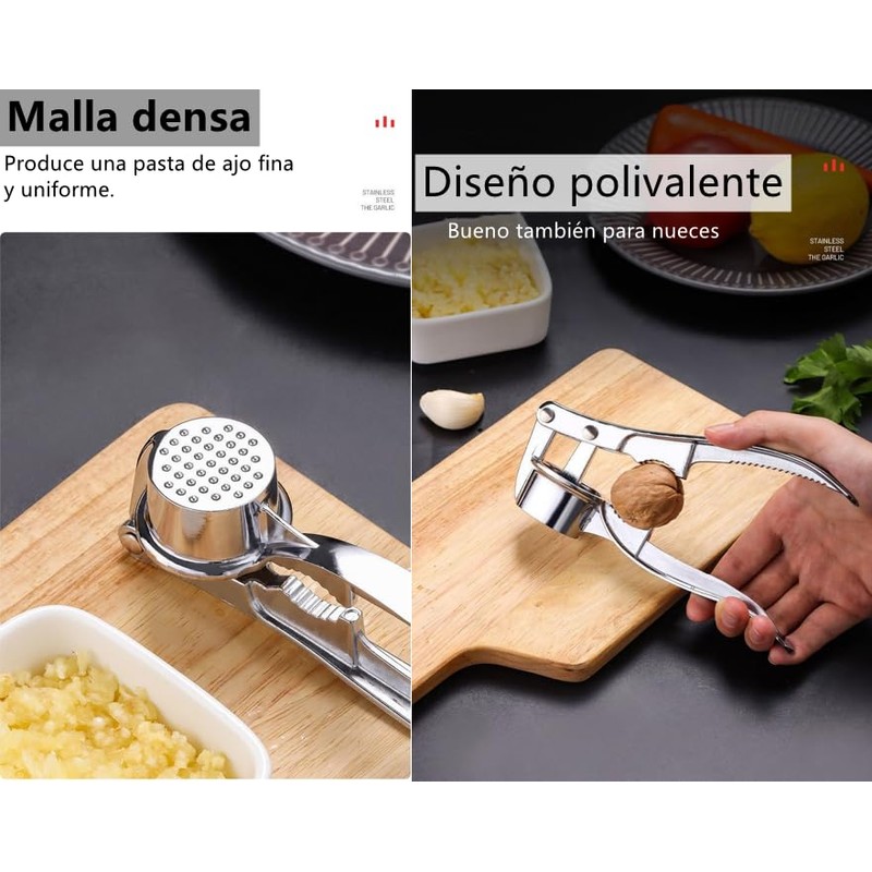 Prensa de Ajos, Picadora de Ajos profesional, Prensa Ajos Acero