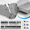 BILLFARO 2Pcs Black Upgraded Front Radiator Guards Grille,Aluminum Front Outer