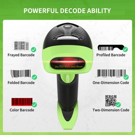 Handheld USB 2D Barcode Scanner Reader for Computers, NetumScan Handheld Wired Automatic QR Bar Code Scanners for Mobile Payment, Store, Supermarket, Warehouse