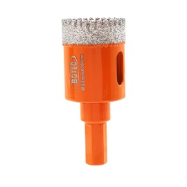 Dry Diamond Core Drill Bits,BGTEC 1pc 1-1/8" Diamond Hole Saw with Triangle Shank for Porcelain Tile,Ceramic Granite Marble Stone Masonry Brick