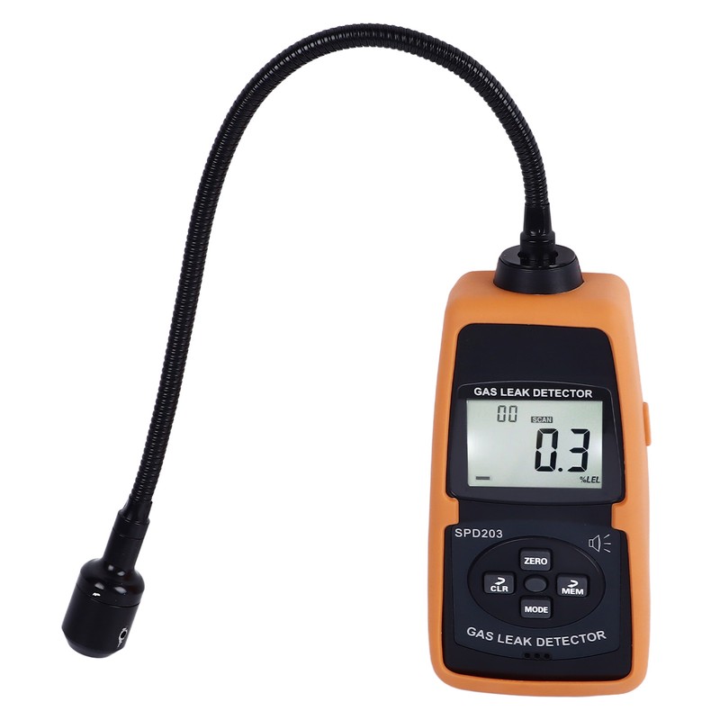 Combustible Gas Leak Detector LCD Digital Gas Leakage Audible Visual