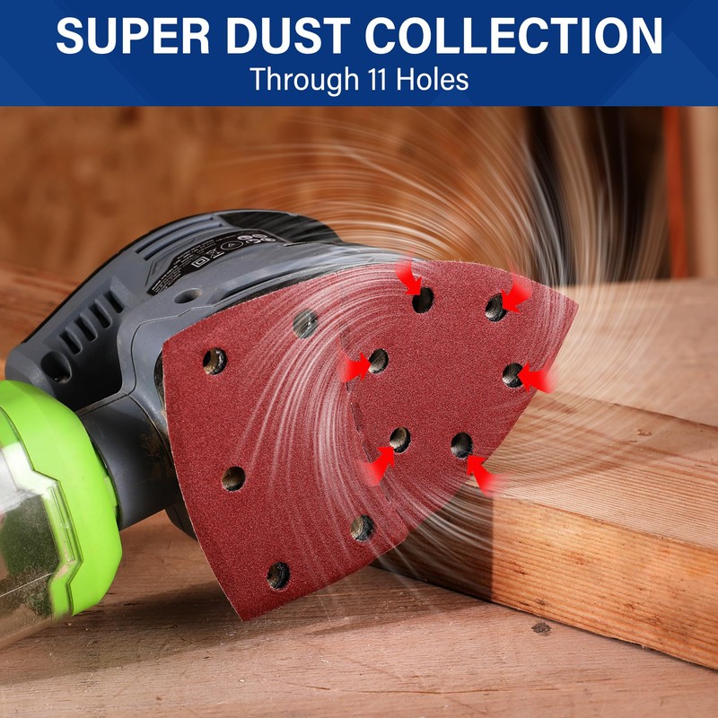 WORKPRO 100-Piece Sanding Sheets | Hook and Loop Mouse Sander