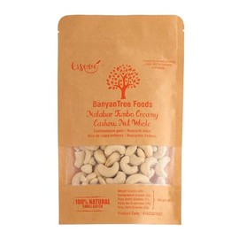 BanyanTree Foods Cashew Nuts Whole 100g~ All Natural, Indian Origin