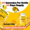 Sugar Free Calcium Citrate Gummies 1200mg with Vitamin D3 K2,