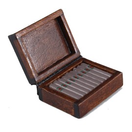 Gutshof miniaturen Dollhouse 1:12 Mini Cigar Box Cigar Box Wooden Box Dollhouse Accessories