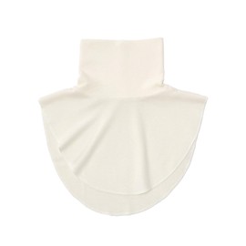 [SPAN] 844 Turtleneck Collar White Black High Neck Warmer, R White