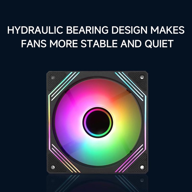 TZMRIT Reverse Flow RGB Fan 140 mm White 5 V
