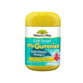 Natures Way 네이쳐스웨이 키즈스마트 비타구미 오메가3 멀티비타민 90정 Natures Way Kids Smart Vita Gummies Omega 3 Multivitamin 90 Tablets