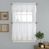 LORRAINE HOME FASHIONS Pleated Crochet Window Tailored Valance, 56" x