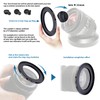35 mm to 37 mm Filter Ring Adapter, Compatible with
