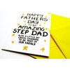 Fathers Day Card Stepdad, Step Dad Father's Day Card From