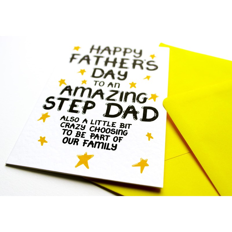 Fathers Day Card Stepdad, Step Dad Father's Day Card From