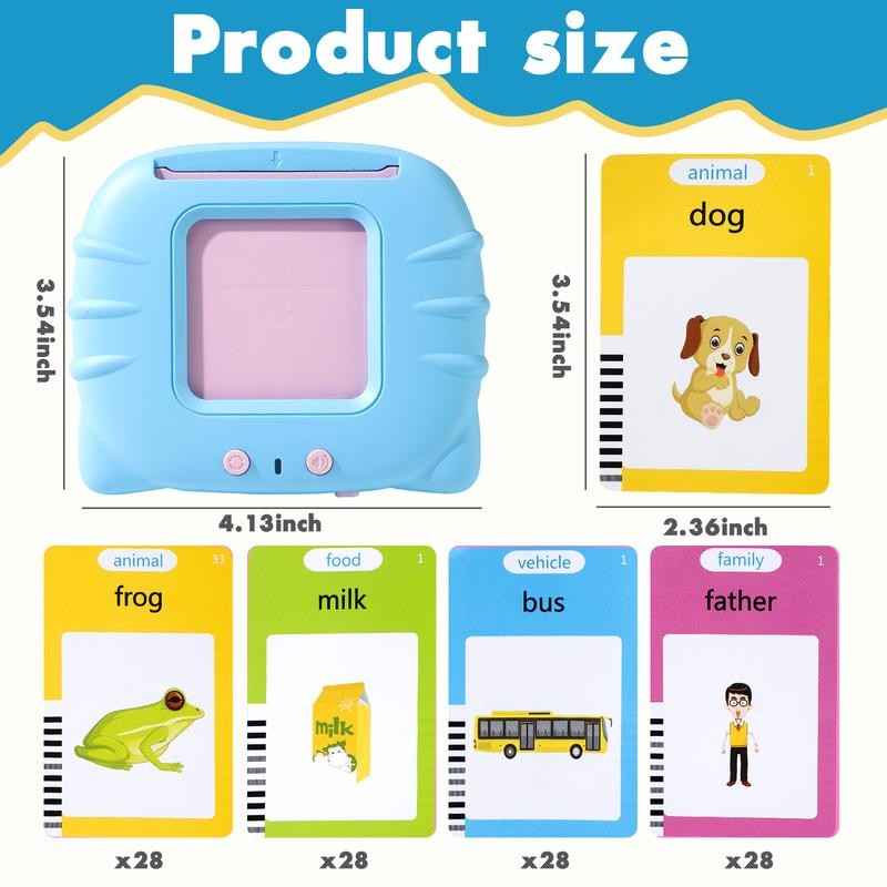 Bilingual English & Spanish Interactive Talking Flash Cards Learning Toy