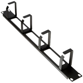 Delock 19 inch cable management panel with 3 openings and 4 brackets
