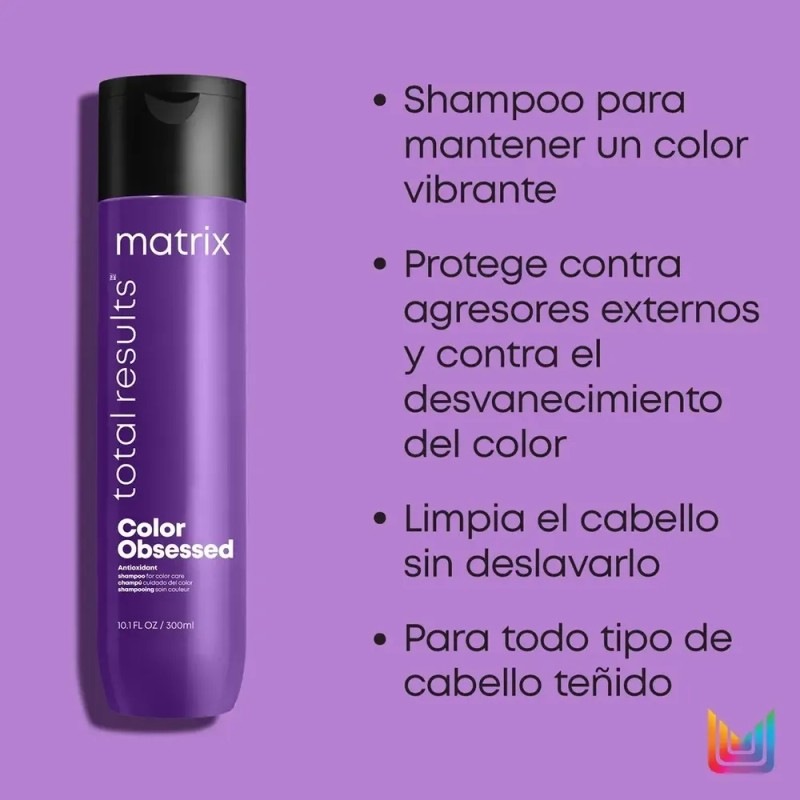 Shampoo Matrix Color Obsessed Para Cabello Teñido 300ml