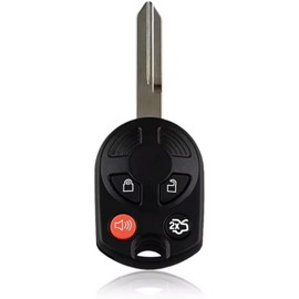Replacement Car Key Fob Uncut fits for Ford Edge Escape Expedition Explorer Flex Ranger Windstar - Self Programmable Keyless Entry Remote Key OUCD6000022 (4-btn)