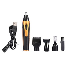 Ear and Nose Hair Trimmer Clipper, 4 In 1 Rechargeable Electric Trimmer Set, Professional Painless Eyebrow & Facial Hair Trimmer for Men Women