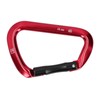D shape Carabiner Climbing Buckle 25KN Lateral Tension Straight Opening