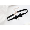 Ahegao Women's Velvet Bow Choker Set of 2 Cute Choker