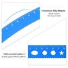 PATIKIL Triangular Ruler Set, 20cm Aluminum Metric Ruler 45°60°Triangular Ruler