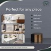 EVI Door Stoppers | Leather Brass Door Stop - Adhesive