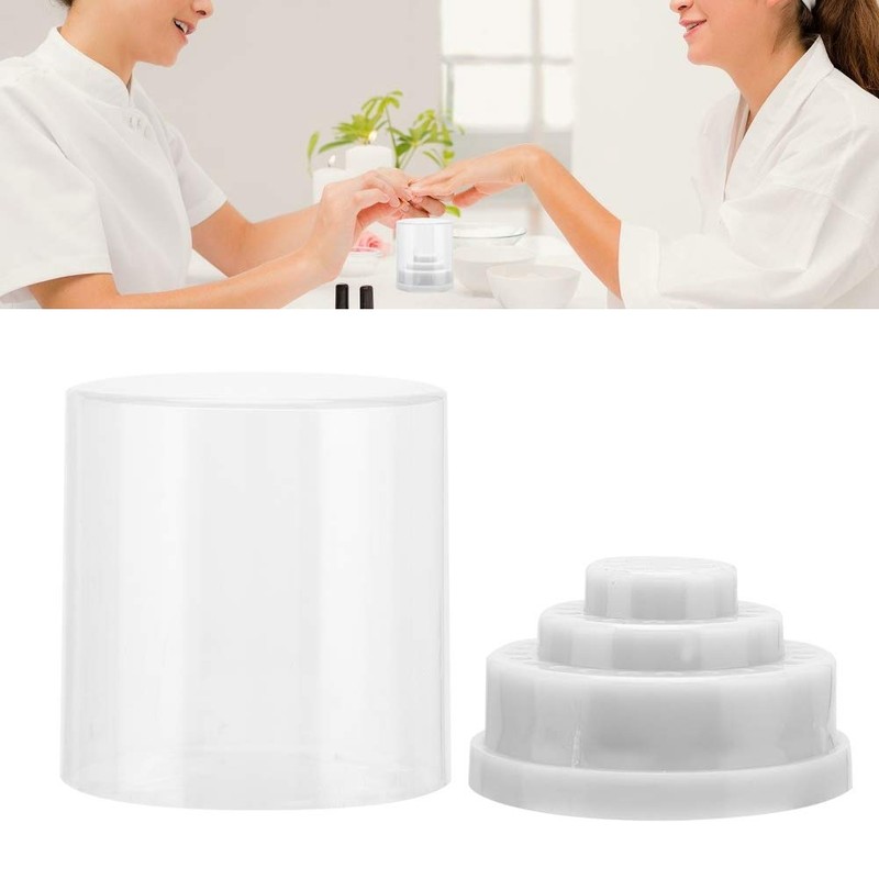 Nail Drill Holder, 48 Holes Dustproof Stand Display Organiser Box