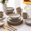 AmorArc Ceramic Dinnerware Sets,Handmade Reactive Glaze Stonewre Plates and Bowls